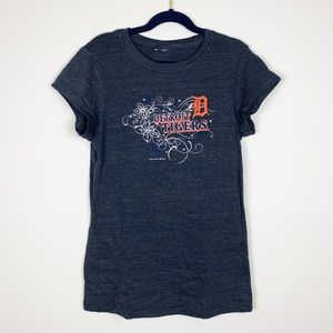 Detroit Tigers Embellished Navy Short Sleeve Shirt